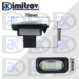 LED плафони осветление заден номер Mercedes C-Class (W203)